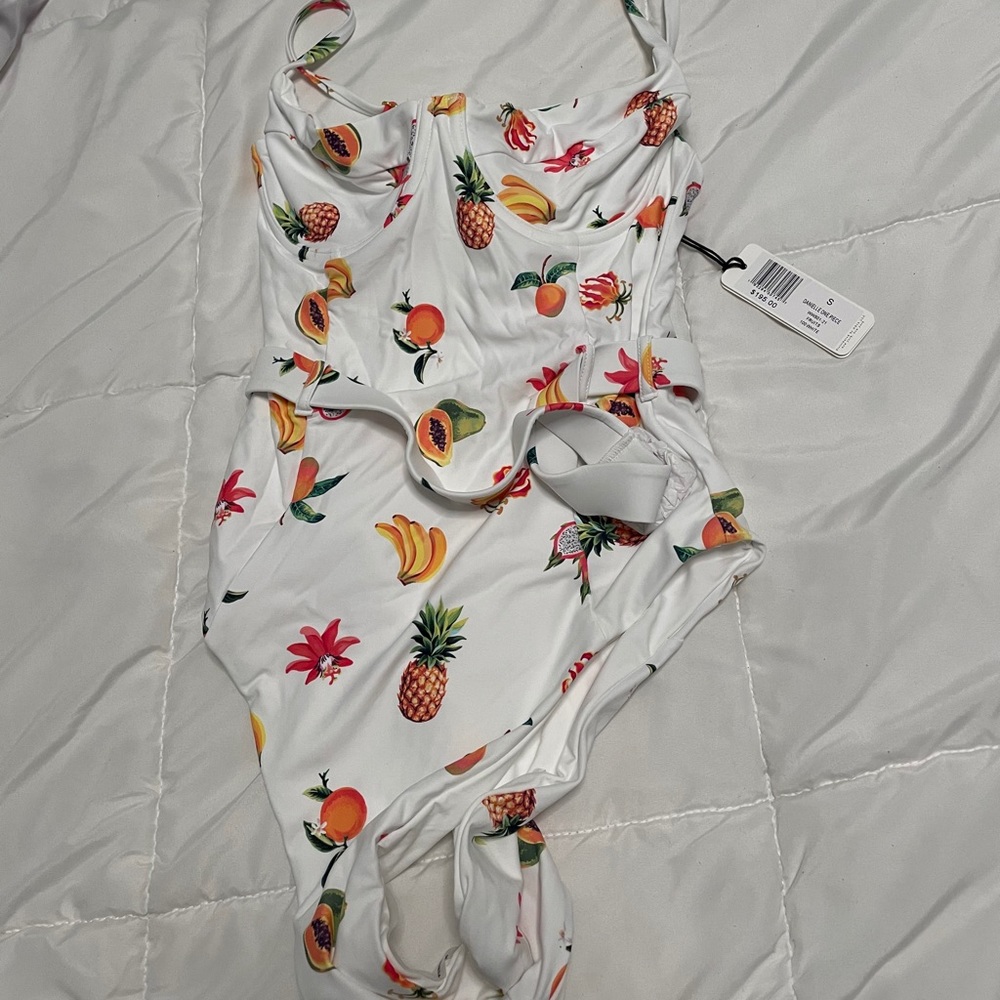 WeWoreWhat Danielle Fruit OnePiece Small NWT - Picture 5 of 5
